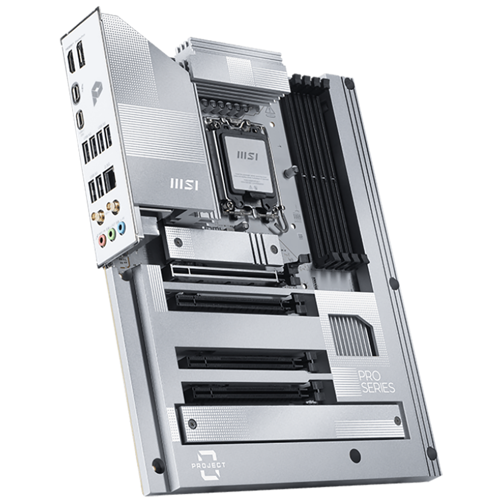Материнская плата MSI PRO Z890-S WIFI PZ Z890, LGA1851, 4*DDR5, 4*PCIEx16, 3*M.2, 2*TypeC, 6*USB3.2Gen1, 4*USB2.0, 4*SATA3.0, 2.5G, Type-C(DP), DP, HDMI, ATX, RTL