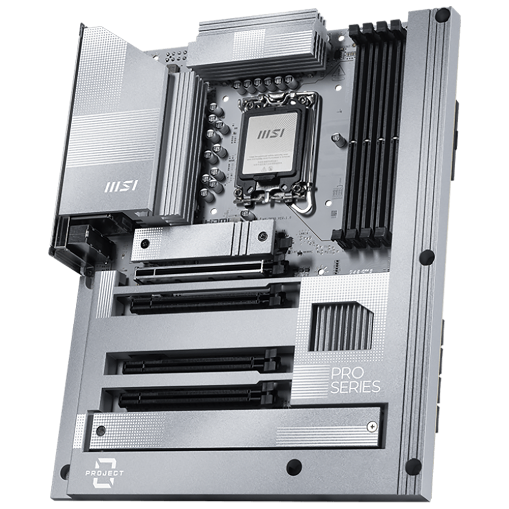 Материнская плата MSI PRO Z890-S WIFI PZ Z890, LGA1851, 4*DDR5, 4*PCIEx16, 3*M.2, 2*TypeC, 6*USB3.2Gen1, 4*USB2.0, 4*SATA3.0, 2.5G, Type-C(DP), DP, HDMI, ATX, RTL