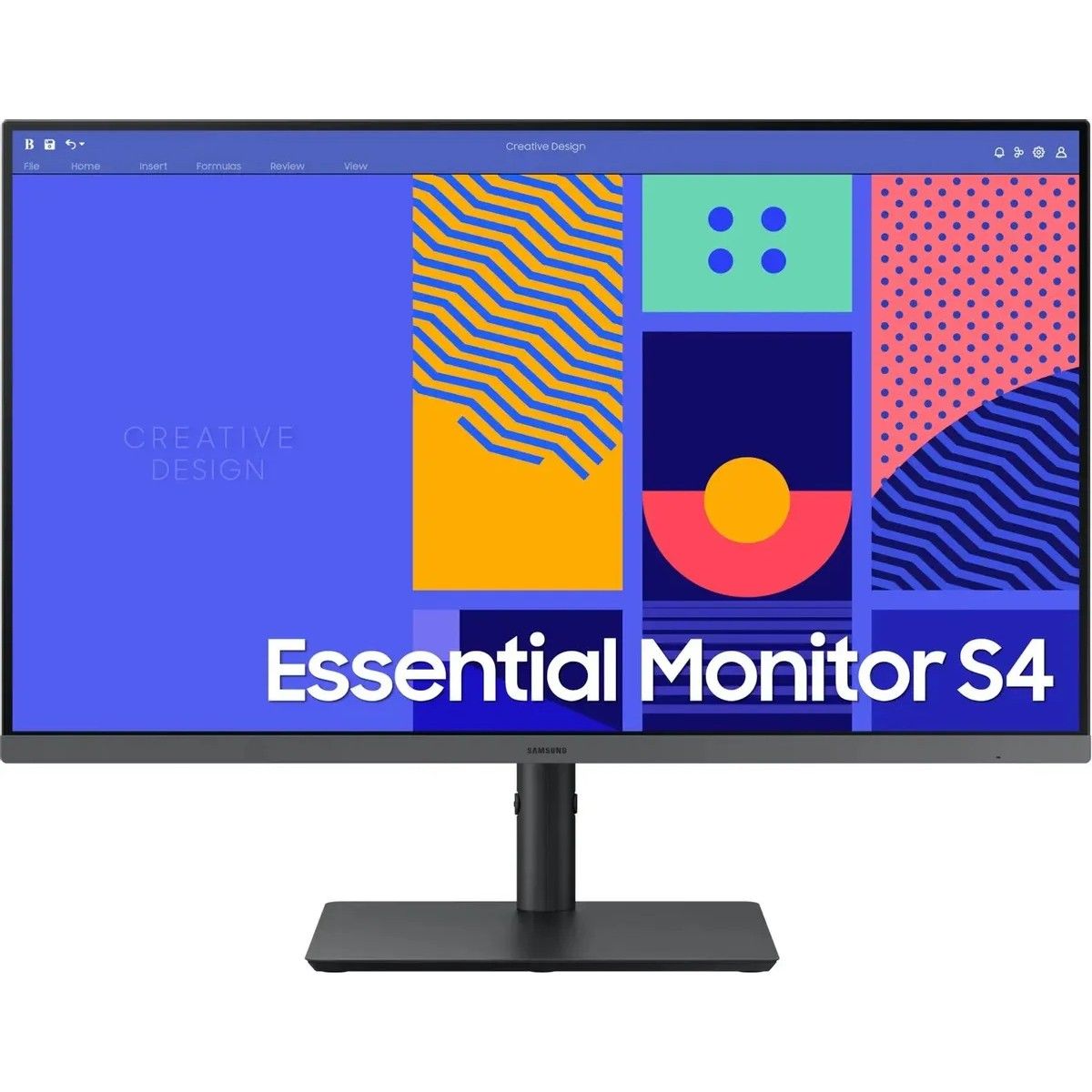 Монитор 27" SAMSUNG S27C430GAI Black (IPS, 1920x1080, D-Sub+HDMI+DP, USB Hub, 4 ms, 178°/178°, 250 cd/m, 1000:1, 100Hz, Pivot)