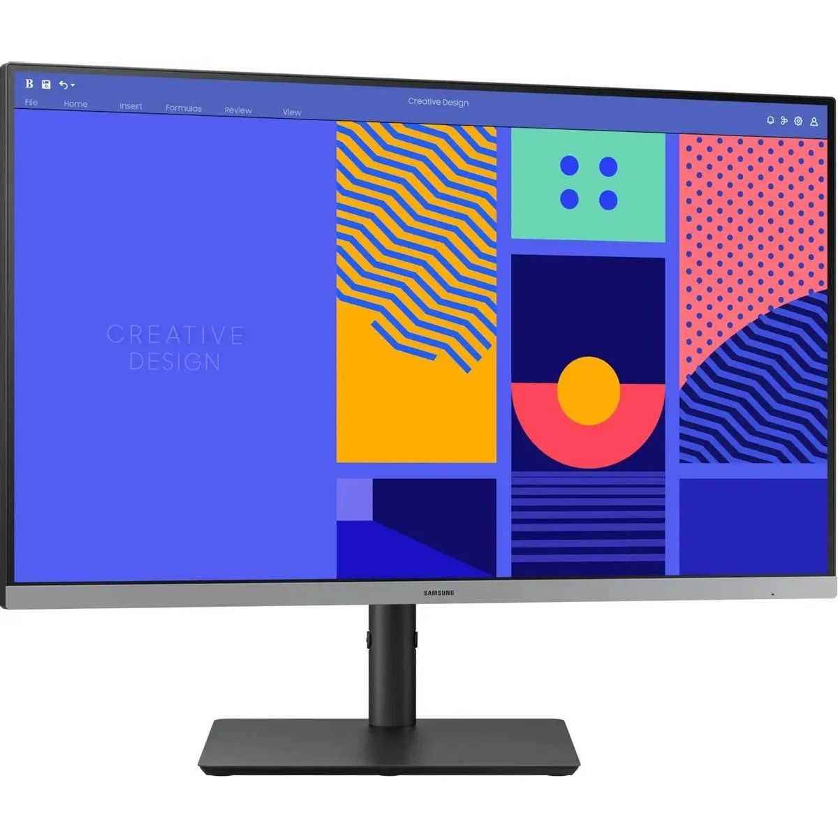Монитор 27" SAMSUNG S27C430GAI Black (IPS, 1920x1080, D-Sub+HDMI+DP, USB Hub, 4 ms, 178°/178°, 250 cd/m, 1000:1, 100Hz, Pivot)