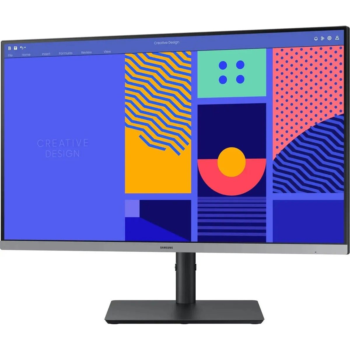 Монитор 27" SAMSUNG S27C430GAI Black (IPS, 1920x1080, D-Sub+HDMI+DP, USB Hub, 4 ms, 178°/178°, 250 cd/m, 1000:1, 100Hz, Pivot)