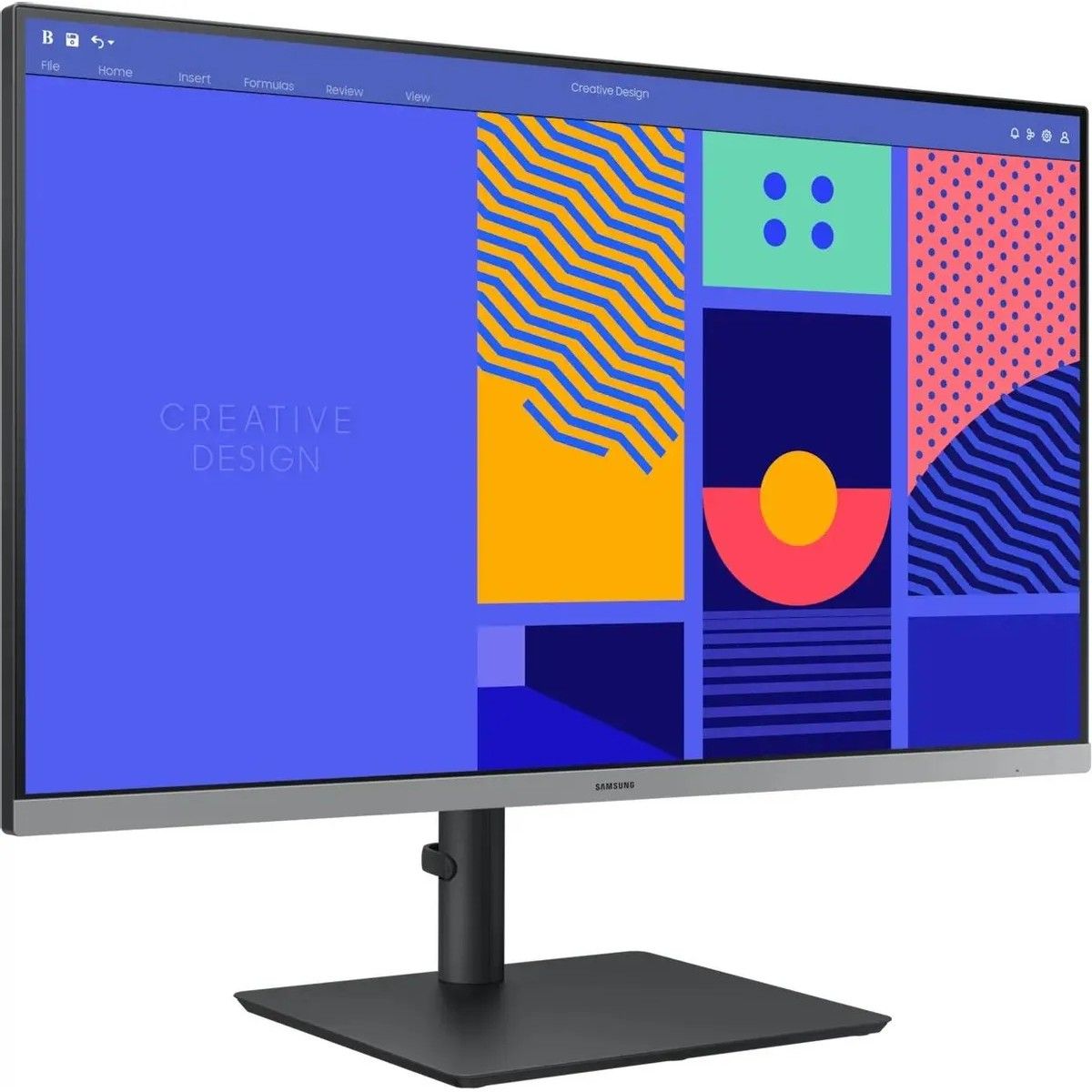 Монитор 27" SAMSUNG S27C430GAI Black (IPS, 1920x1080, D-Sub+HDMI+DP, USB Hub, 4 ms, 178°/178°, 250 cd/m, 1000:1, 100Hz, Pivot)