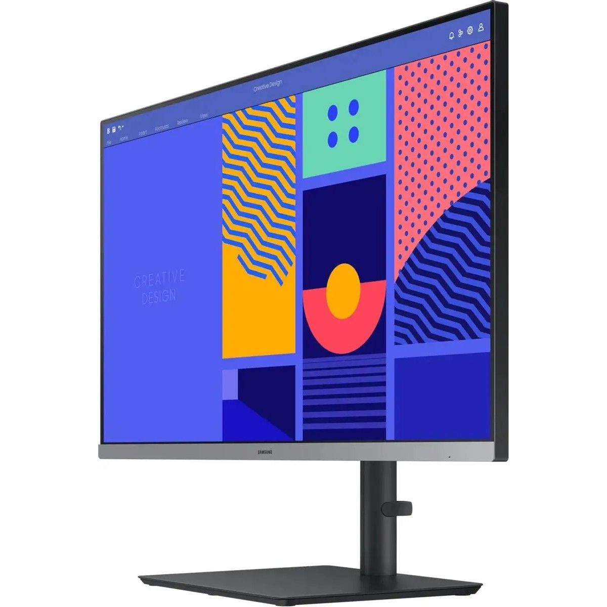 Монитор 27" SAMSUNG S27C430GAI Black (IPS, 1920x1080, D-Sub+HDMI+DP, USB Hub, 4 ms, 178°/178°, 250 cd/m, 1000:1, 100Hz, Pivot)