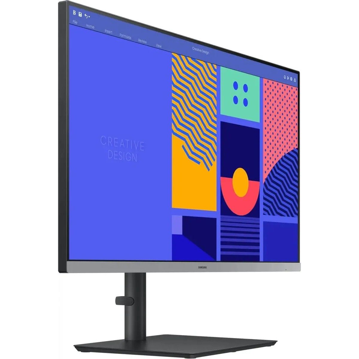 Монитор 27" SAMSUNG S27C430GAI Black (IPS, 1920x1080, D-Sub+HDMI+DP, USB Hub, 4 ms, 178°/178°, 250 cd/m, 1000:1, 100Hz, Pivot)