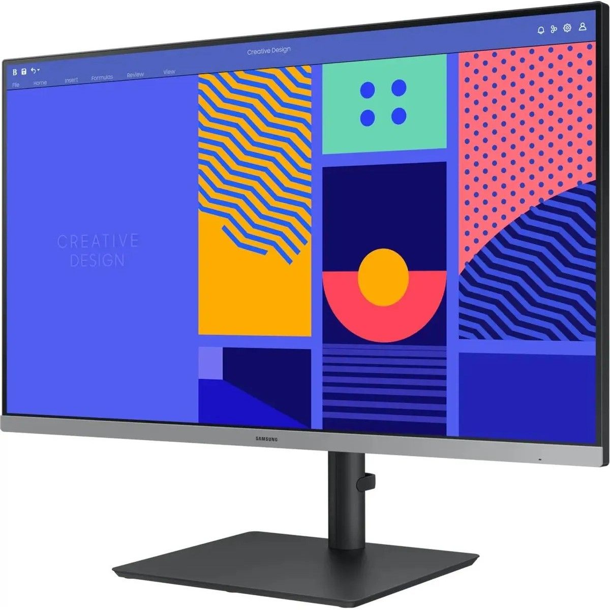 Монитор 27" SAMSUNG S27C430GAI Black (IPS, 1920x1080, D-Sub+HDMI+DP, USB Hub, 4 ms, 178°/178°, 250 cd/m, 1000:1, 100Hz, Pivot)