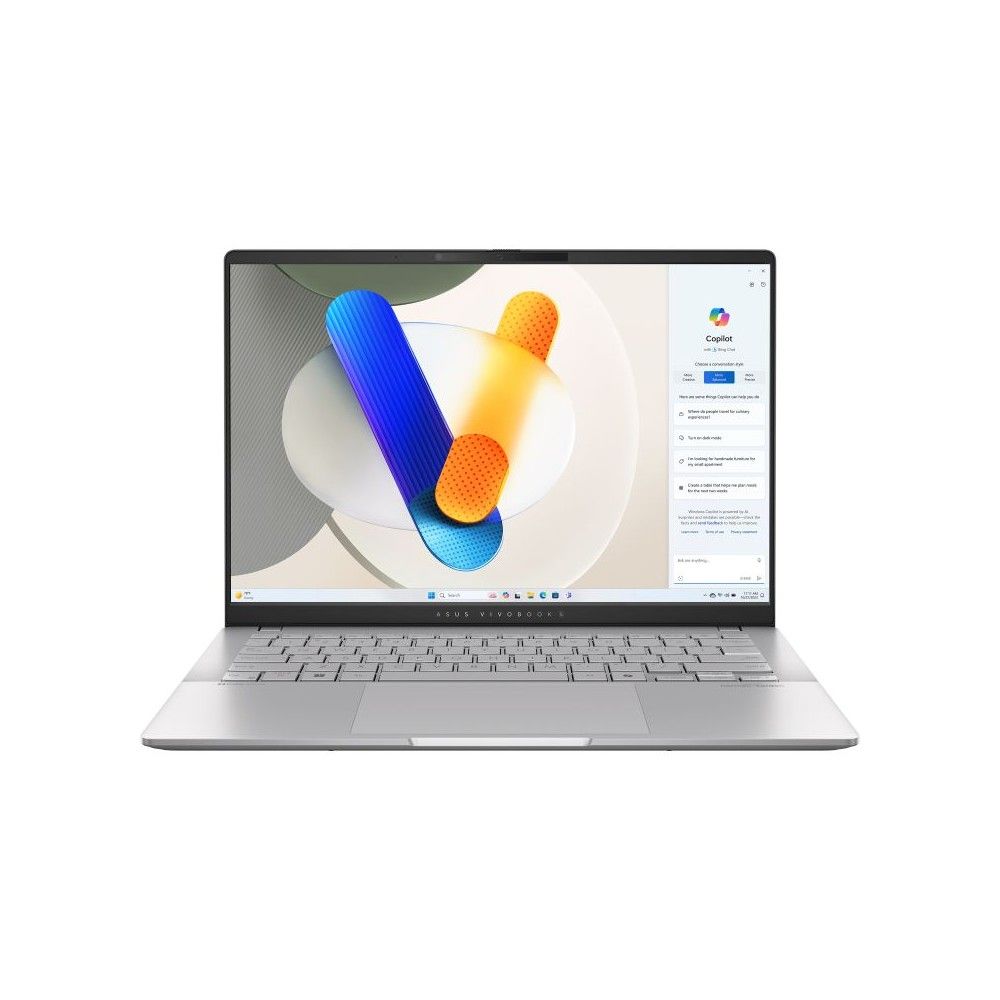 Ноутбук ASUS VivoBook S14 OLED M5406NA-QD080 AMD Ryzen 5 7535HS/16Gb/SSD512Gb/14"/OLED/WUXGA/1920x1200/60Hz/NoOS/Silver (90NB1491-M003N0)
