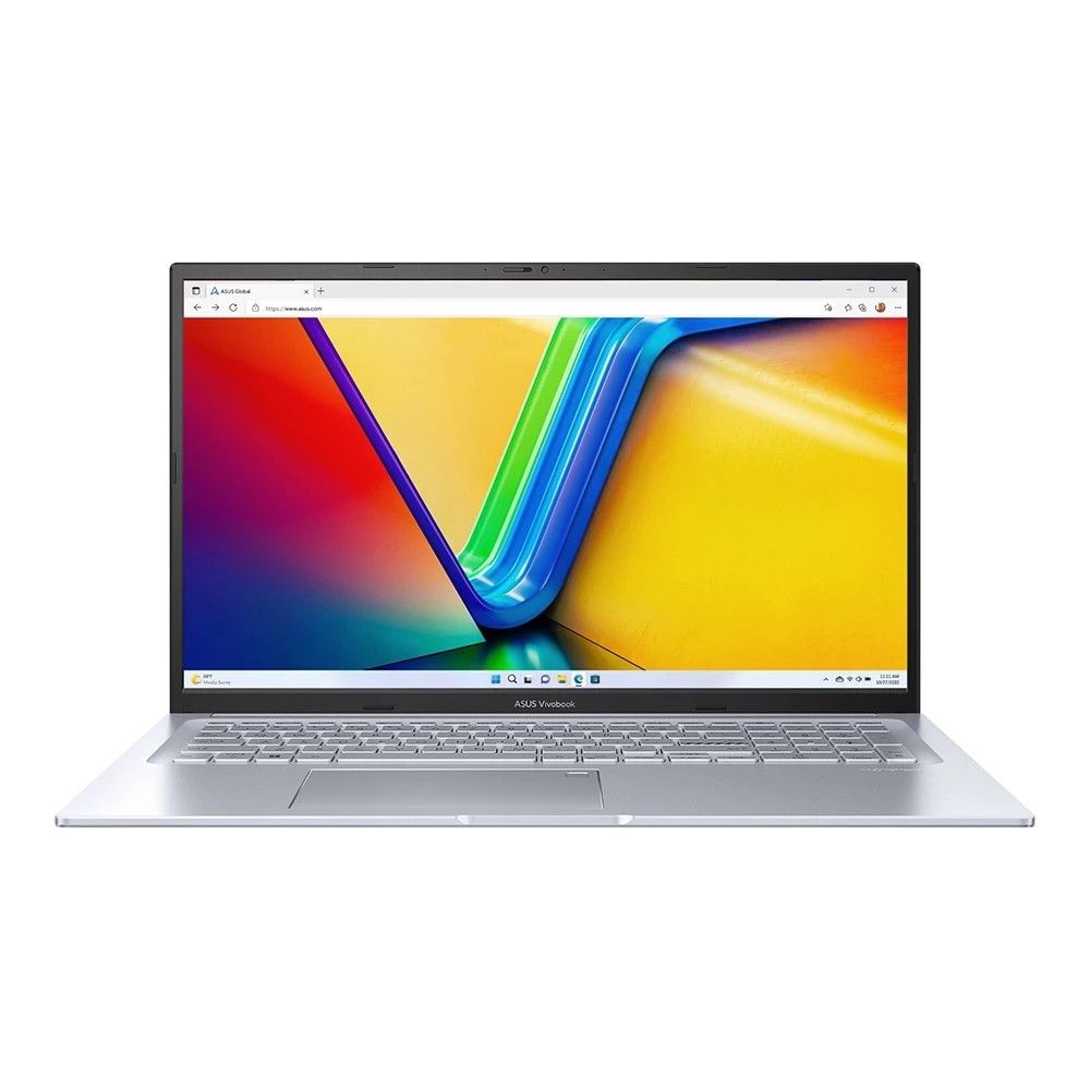 Ноутбук ASUS Vivobook 17X M3704YA-AU161 AMD Ryzen 5 7430U/16Gb/SSD512Gb/17.3"/IPS/FHD/1920x1080/60Hz/NoOS/Silver (90NB1191-M006W0)