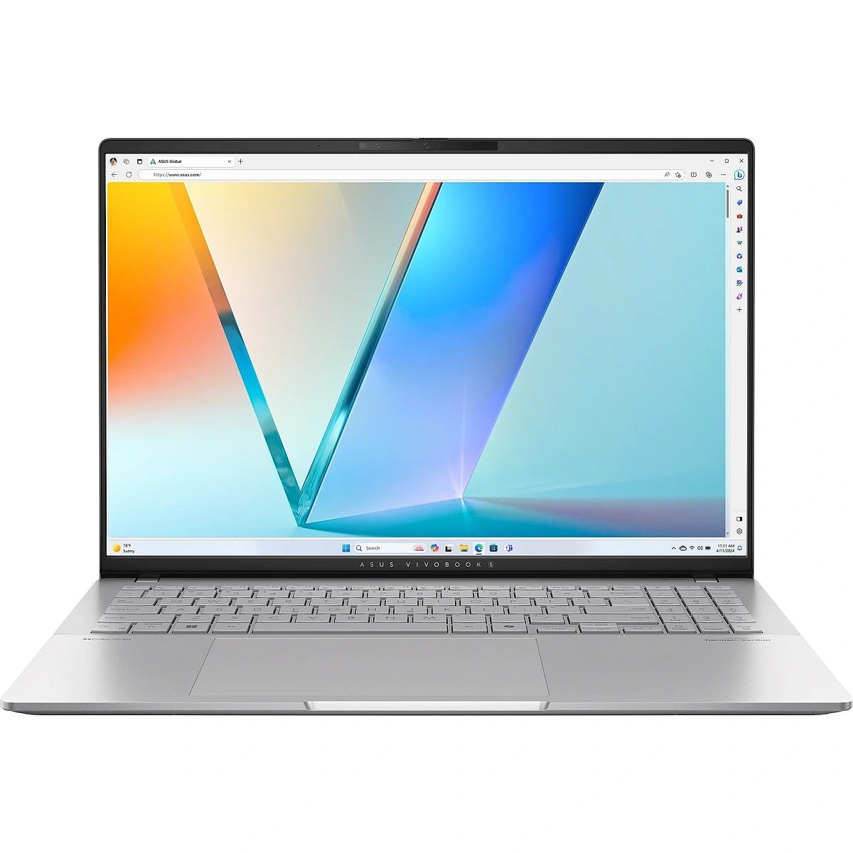 Ноутбук ASUS Vivobook S16 OLED M5606WA-MX025 AMD Ryzen 9 HX 370/32Gb/SSD1Tb/16"/OLED/3.2K/3200x2000/120Hz/NoOS/Silver (90NB14B3-M002J0)