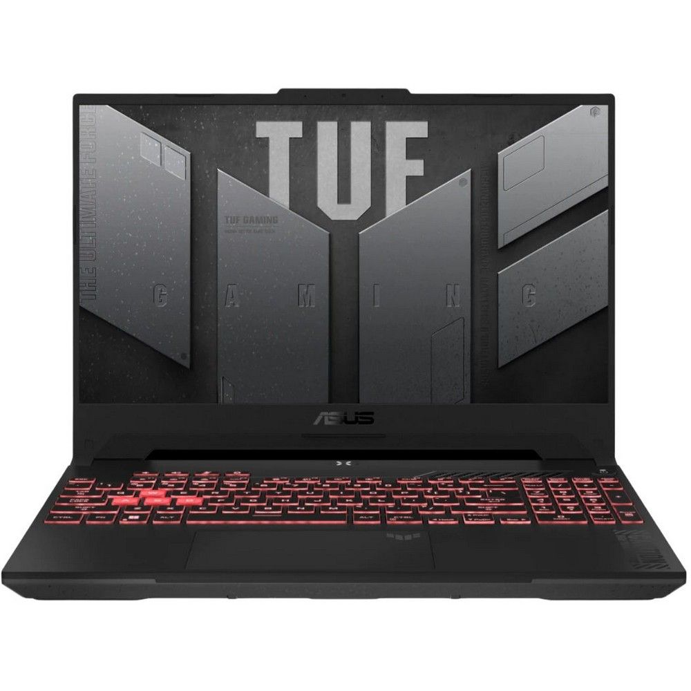 Ноутбук ASUS TUF Gaming A15 FA507UI-LP181 AMD Ryzen 7 8845HS/16Gb/SSD512Gb/RTX4070 8Gb/15.6"/IPS/FHD/1920x1080/144Hz/NoOS/Mecha Gray (90NR0I65-M008K0)