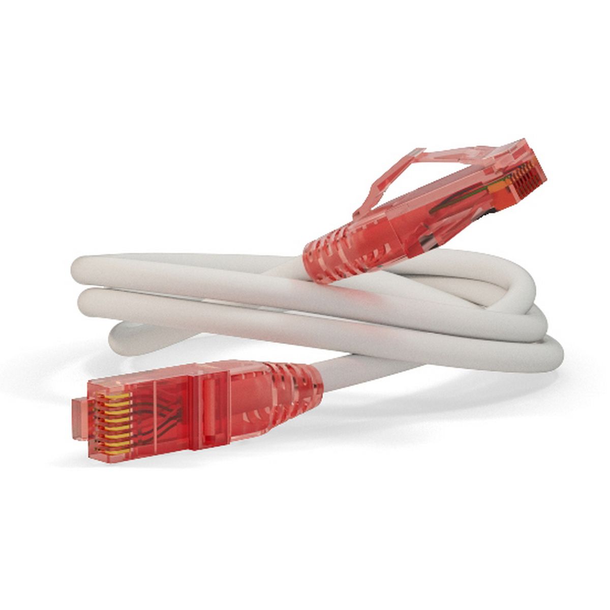Кабельная сборка Hyperline PC-LPM-UTP-RJ45-RJ45-C5e-1M-LSZH-WH Патч-корд U/UTP, Cat.5e (100% Fluke Component Tested), LSZH, 1м, белый