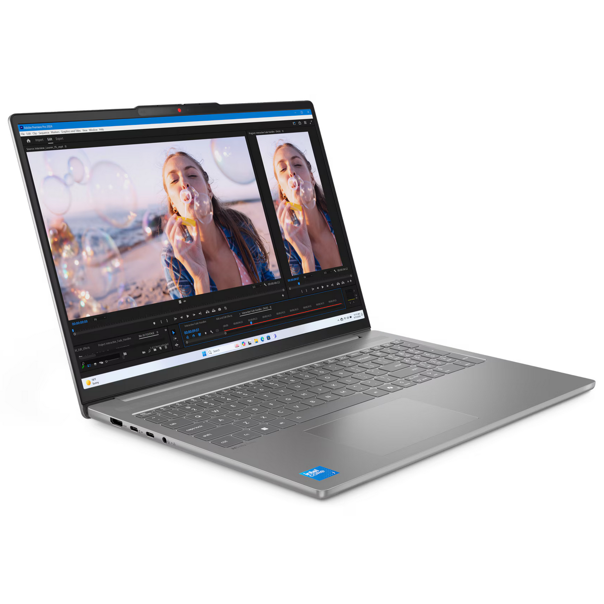 Ноутбук Lenovo IdeaPad Slim 5 16IRH10R Intel Core 7 240H/32Gb/SSD1Tb/16"/OLED/2.8K/2880x1800/120Hz/NoOS/Grey (83J1001FRK)