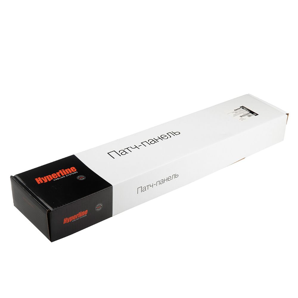 Панель Hyperline PPBL3-19-24S-RM Модульная патч-панель 19", 24 порта, Flat Type, 1U, для модулей Keystone Jack, с задним кабельным организатором (без модулей)