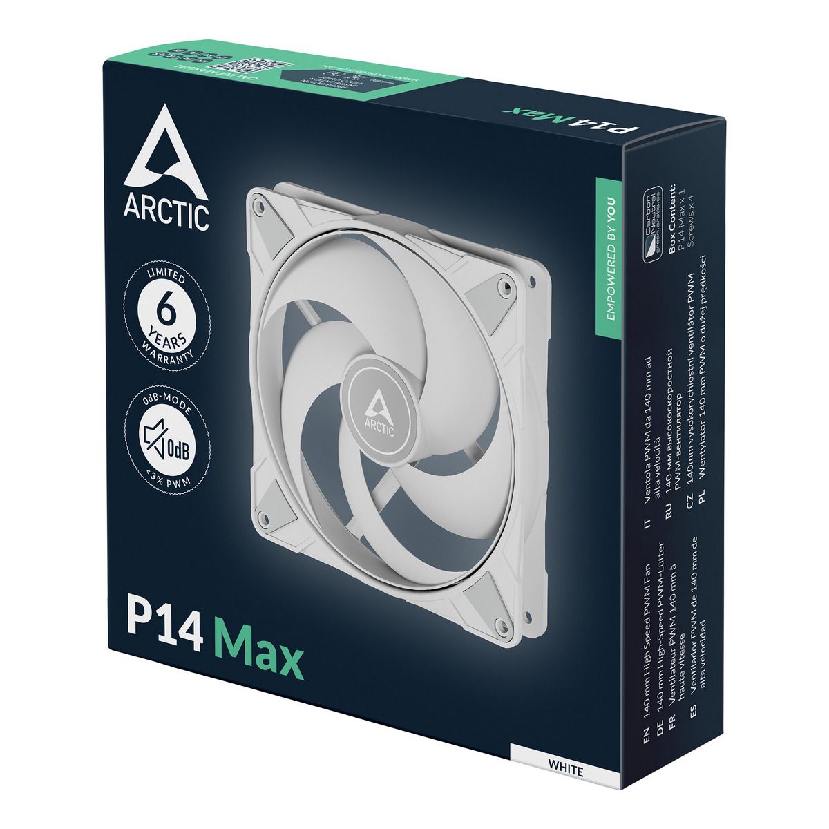Вентилятор корпусной ARCTIC P14 Max White (ACFAN00304A)
