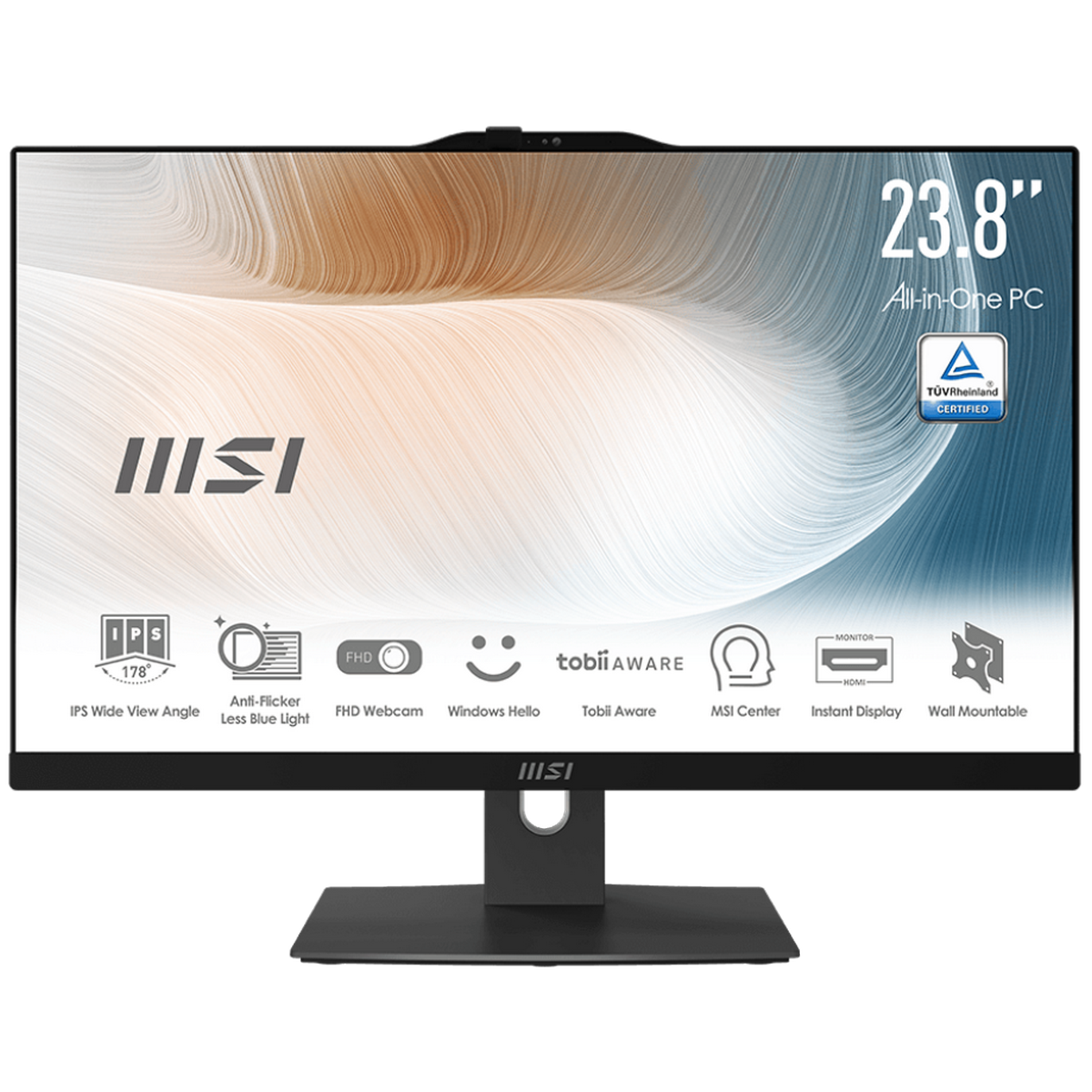 Моноблок MSI Modern AM242P 12M-1493XRU Intel Core i5-1235U/16Gb/SSD1Tb/23.8"/IPS/FHD/60Hz/KB/M/NoOS/Black (9S6-AE0711-1493)