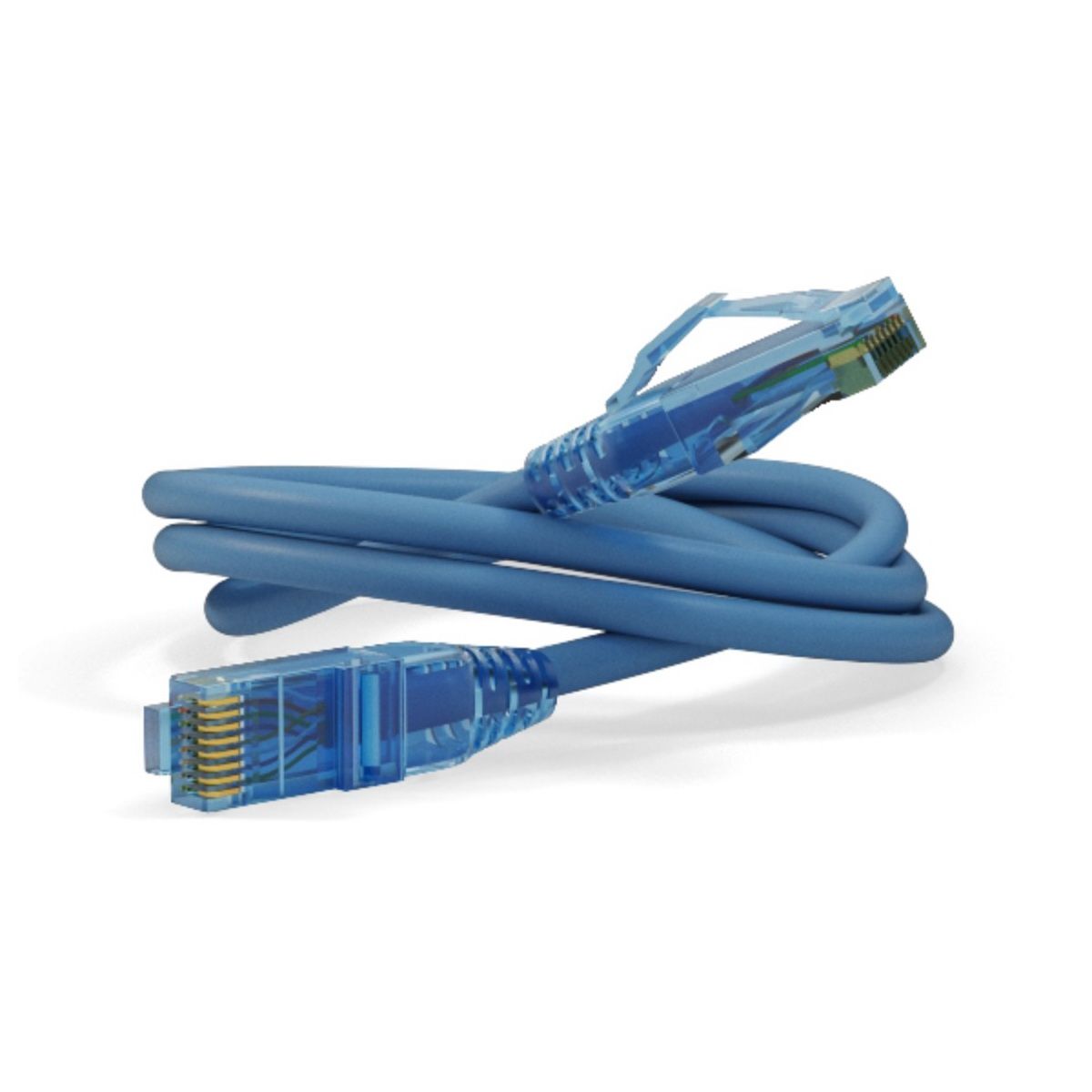 Кабельная сборка Hyperline PC-LPM-UTP-RJ45-RJ45-C6-3M-LSZH-BL Патч-корд U/UTP, Cat.6 (100% Fluke Component Tested), LSZH, 3м, синий
