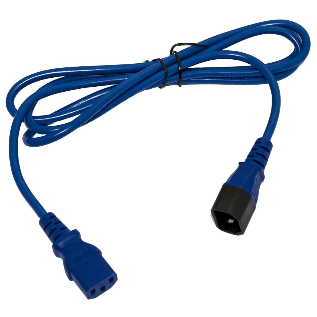 Сетевой кабель Hyperline PWC-IEC13-IEC14-1.8-BL Кабель питания монитор-компьютер IEC 320 C13 - IEC 320 C14 (3x0.75), 10A прямая вилка, 1.8м, цвет синий (ПВС-АП-3*0,75-250-C13C14-10-1,8 ГОСТ 30851.1-2002 (МЭК 60320-1:1994))