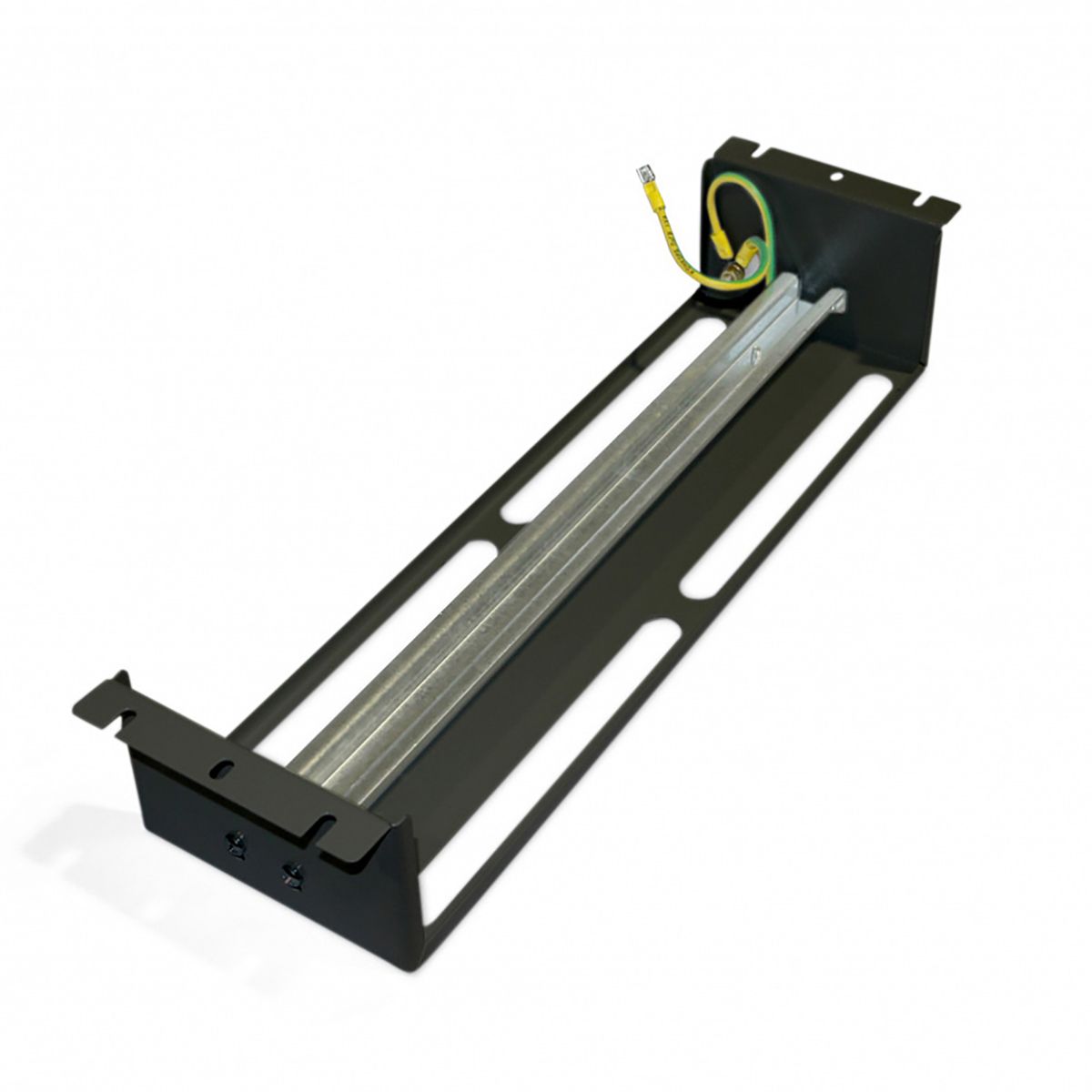 Панель Hyperline BPB19-PS-3U-RAL9005 Панель с DIN-рейкой с регулируемой глубиной установки, 19",3U, 22 места, цвет черный (RAL 9005)