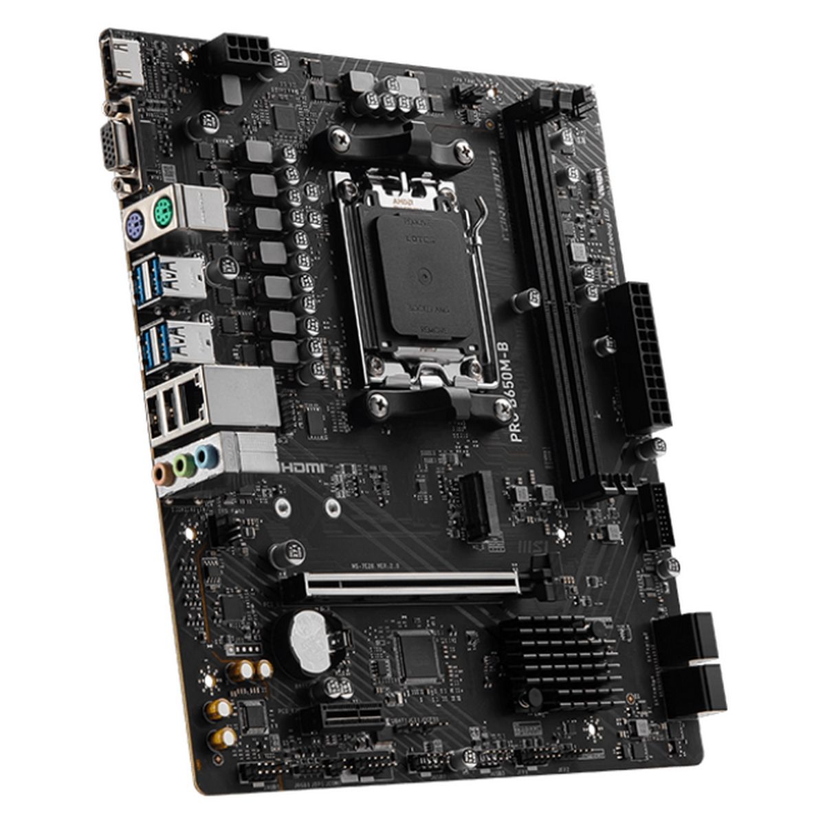 Материнская плата MSI OEM PRO B650M-B B650, AM5, 2*DDR5, 1*PCIEx16, 1*PCIEx1, 1*M.2, 6*USB3.2Gen1, 6*USB2.0, 4*SATA3.0, 1G, VGA, HDMI, M-ATX, RTL oem