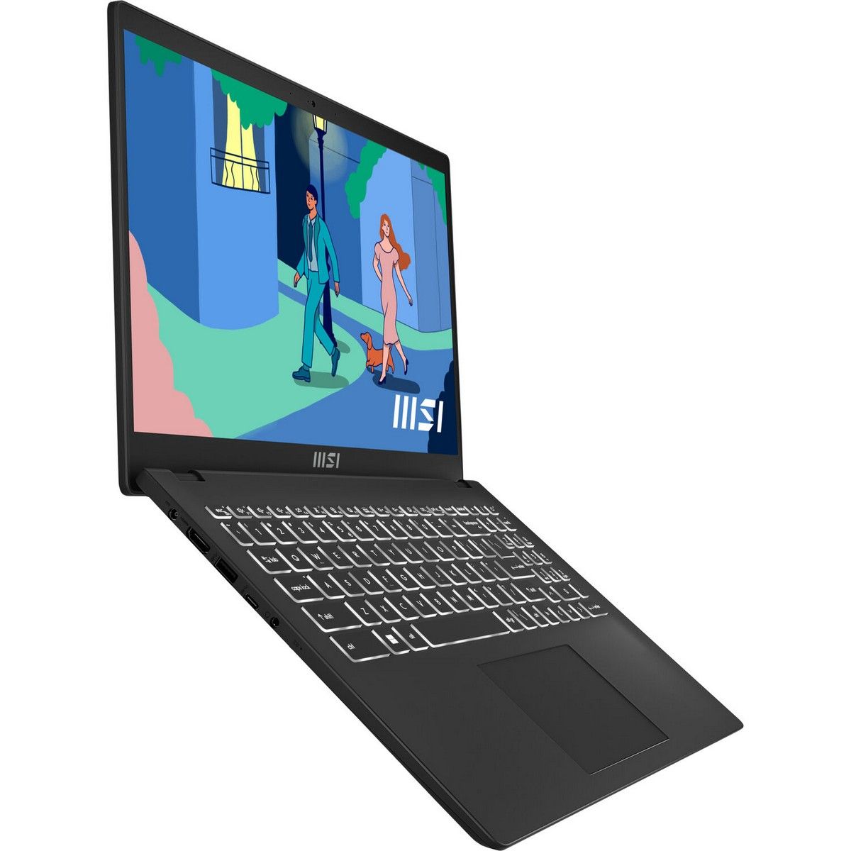 Ноутбук MSI Modern 15 B7M-472XRU AMD Ryzen 7 7730U/16Gb/SSD1Tb/15.6"/IPS/FHD/1920x1080/60Hz/NoOS/Classic Black (9S7-15HK12-472)
