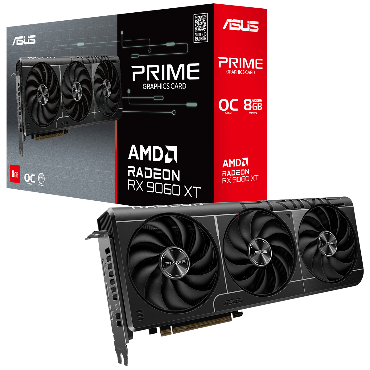 Видеокарта ASUS PRIME-RX9060XT-O8G