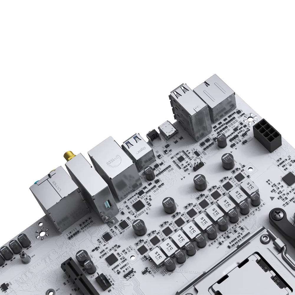 Материнская плата Maxsun MS-Terminator B650M WIFI ICE B650, AM5, 4*DDR5, 1*PCIEx16, 1*PCIEx4, 1*PCIEx1, 2*M.2, 2*TypeC, 6*USB3.2Gen1, 6*USB2.0, 4*SATA3.0, 2.5G, DP, HDMI, M-ATX, RTL