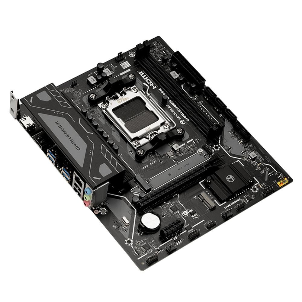 Материнская плата Maxsun MS-Challenger B650M V2 B650, AM5, 2*DDR5, 1*PCIEx16, 1*PCIEx1, 1*M.2, 6*USB3.2Gen1, 4*USB2.0, 3*SATA3.0, 1G, DP, HDMI, M-ATX, RTL