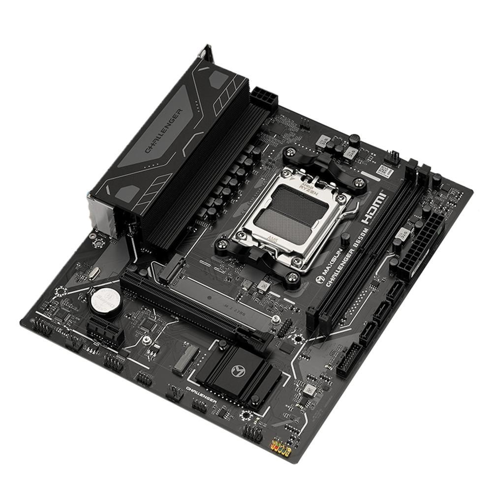 Материнская плата Maxsun MS-Challenger B650M V2 B650, AM5, 2*DDR5, 1*PCIEx16, 1*PCIEx1, 1*M.2, 6*USB3.2Gen1, 4*USB2.0, 3*SATA3.0, 1G, DP, HDMI, M-ATX, RTL