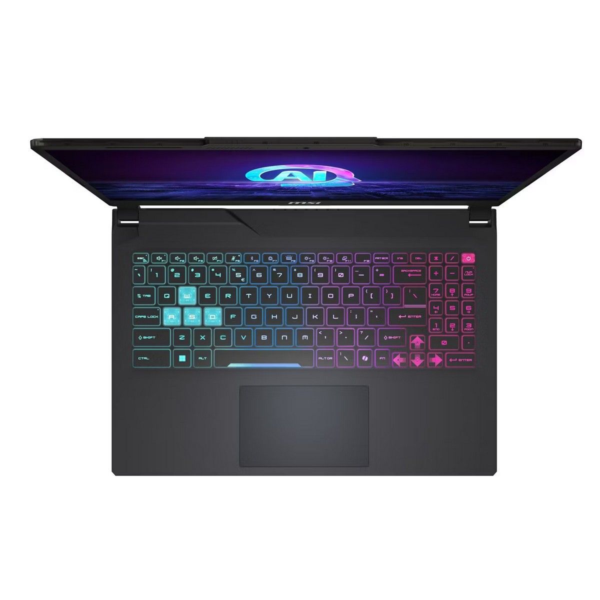 Ноутбук MSI Cyborg 15 AI A1VEK-244XRU Intel Core Ultra 7 155H/16Gb/SSD512Gb/RTX4050 6Gb/15.6"/IPS/FHD/1920x1080/144Hz/NoOS/Translucent Black (9S7-15K211-244)