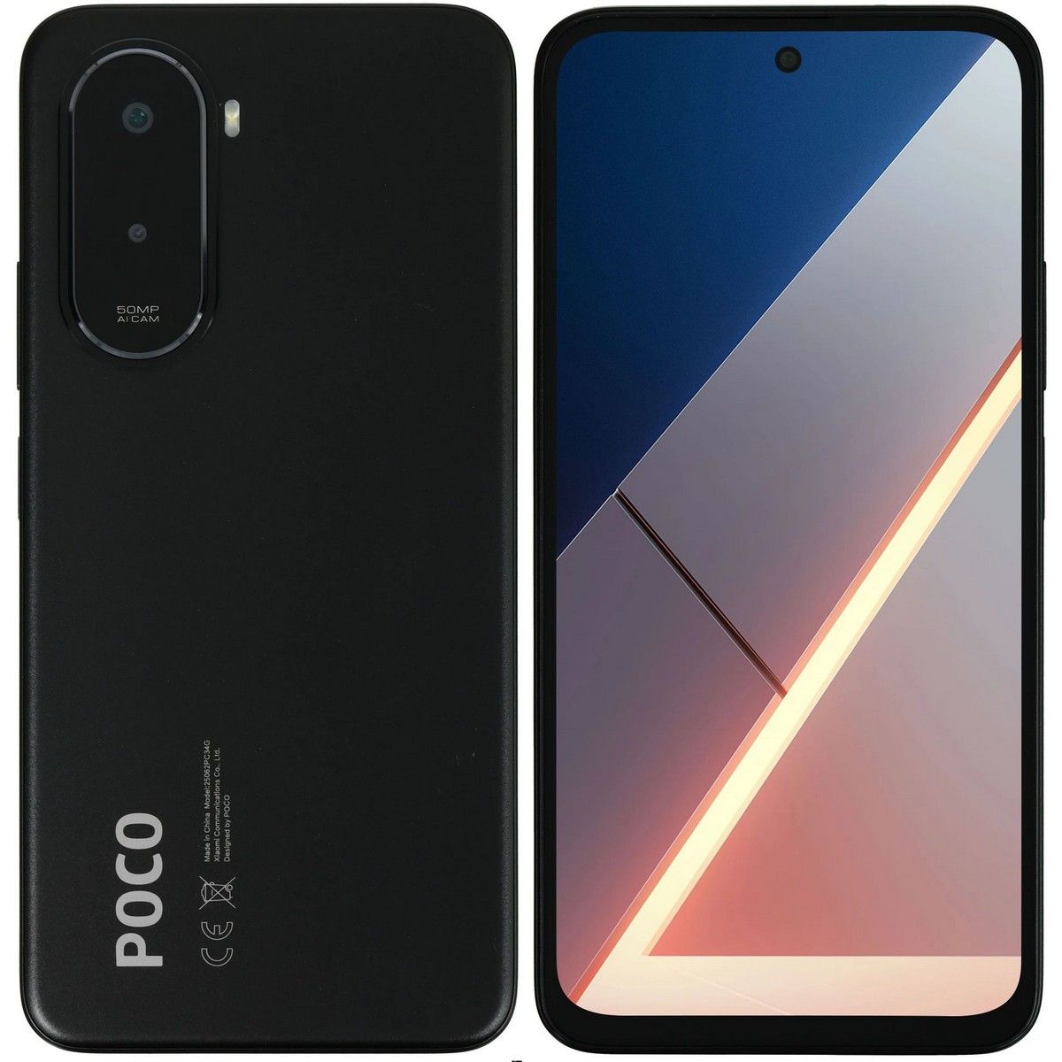 Смартфон POCO M7 6+128Gb чёрный (MZB0L4ERU) с доставкой по РФ