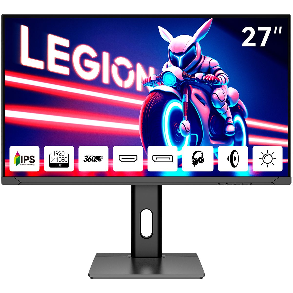 Монитор 27' Aiwa MD2710 IPS 1920x1080, 360 Гц, 1 мс, 16:9, 300 кд/м², 2xHDMI 2.0, 2xDP 1.2, 3.5 Jack, динамики (2x3 Вт), HDR10, FreeSync, G-Sync, черный