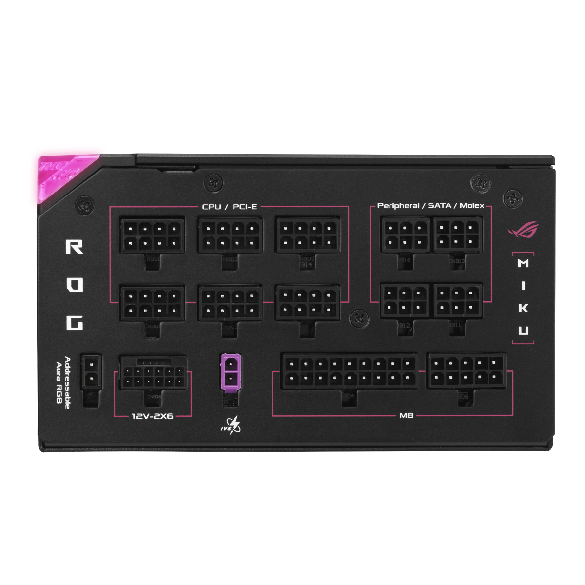 Блок питания ПК ASUS ROG-THOR-1200P3-MIKU