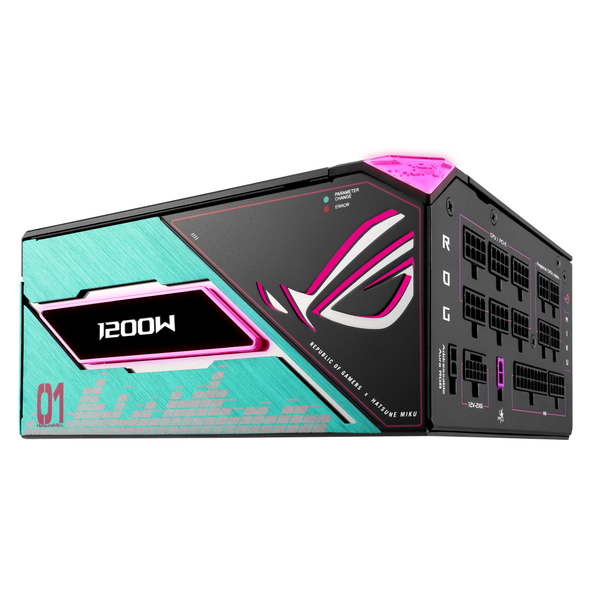 Блок питания ПК ASUS ROG-THOR-1200P3-MIKU