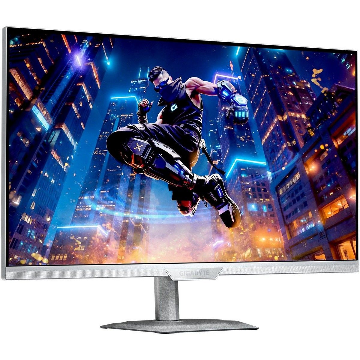 Монитор 27' Gigabyte M27Q2 ICE EK IPS 2560x1440, 200 Гц, 1 мс, 16:9, 350 кд/м², 2xHDMI 2.0, DP 1.4, USB-C (PD 18 Вт), 3.5 Jack, USB Hub (3x USB 3.2), DisplayHDR 400, G-Sync Compatible, белый, фото3