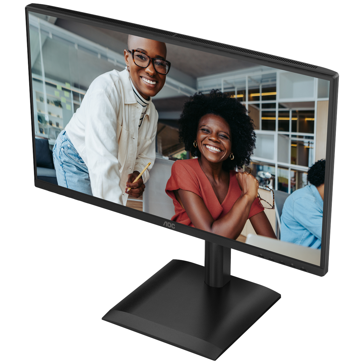 Монитор 23.8' AOC 24E4U IPS 1920x1080, 120 Гц, 4 мс, 16:9, 300 кд/м², HDMI 1.4, DP 1.2, VGA, USB-C, USB Hub (5x USB 3.2, вкл. USB-B), 3.5 Jack, динамики (2x2 Вт), HDR10, Adaptive-Sync, черный, фото5