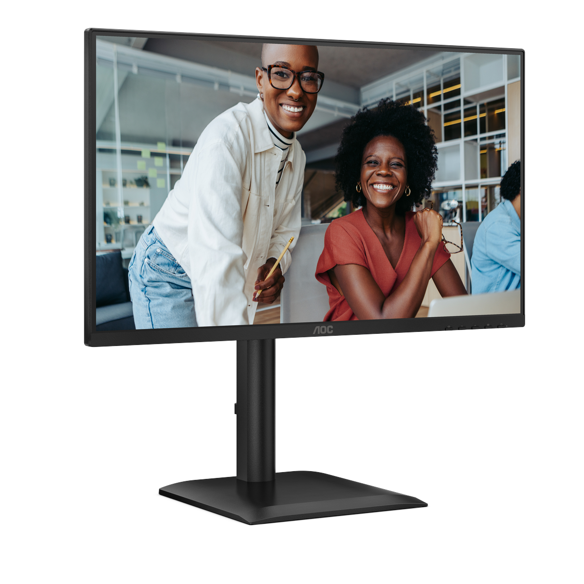 Монитор 23.8' AOC 24E4U IPS 1920x1080, 120 Гц, 4 мс, 16:9, 300 кд/м², HDMI 1.4, DP 1.2, VGA, USB-C, USB Hub (5x USB 3.2, вкл. USB-B), 3.5 Jack, динамики (2x2 Вт), HDR10, Adaptive-Sync, черный, фото3