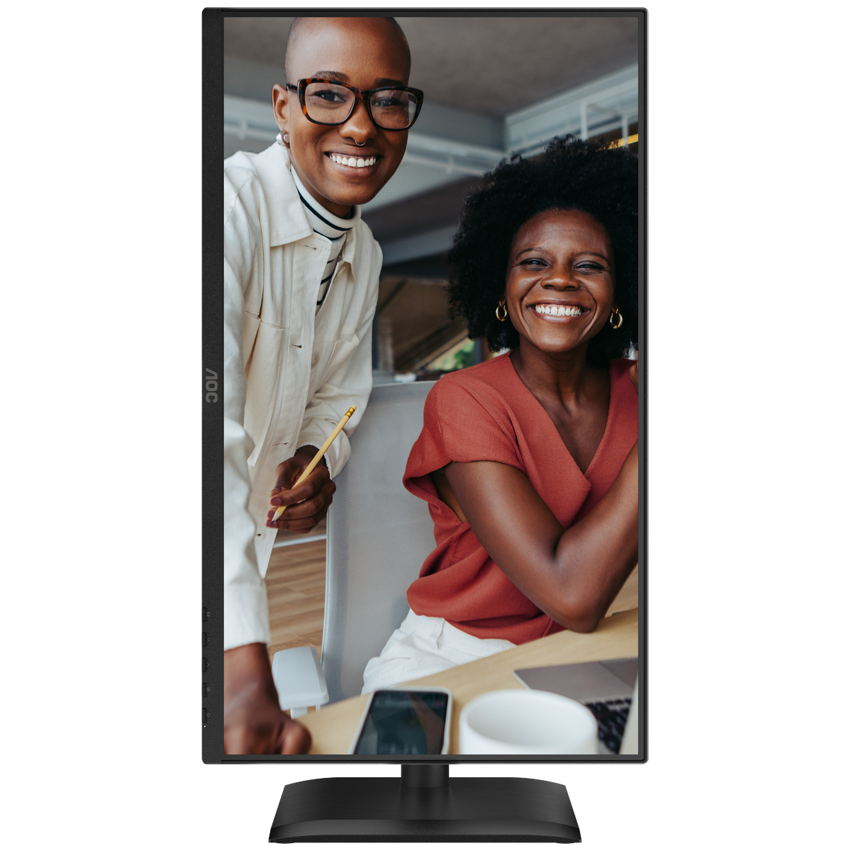 Монитор 23.8' AOC 24E4U IPS 1920x1080, 120 Гц, 4 мс, 16:9, 300 кд/м², HDMI 1.4, DP 1.2, VGA, USB-C, USB Hub (5x USB 3.2, вкл. USB-B), 3.5 Jack, динамики (2x2 Вт), HDR10, Adaptive-Sync, черный, фото14