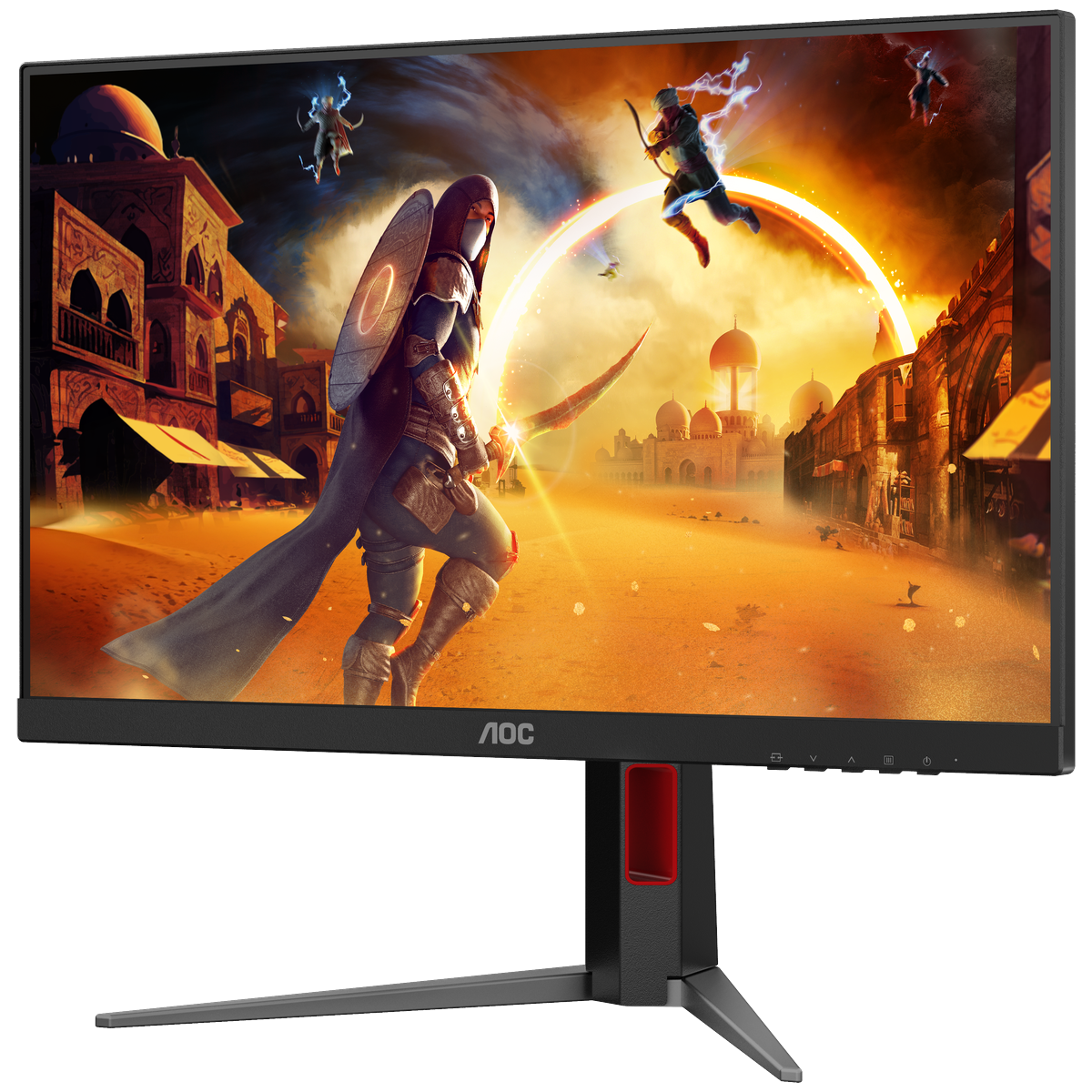 Монитор 23.8' AOC 24G4HA IPS 1920x1080, 200 Гц, 0.5 мс, 16:9, 300 кд/м², 2xHDMI 2.0, DP 1.4, 3.5 Jack, динамики (2x2 Вт), HDR10, G-Sync, черный, фото5