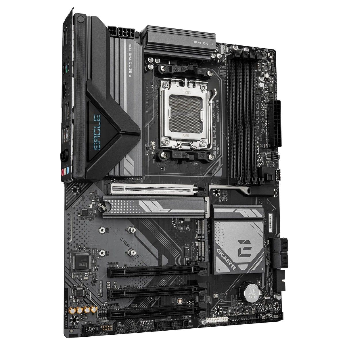 Материнская плата Gigabyte OEM B650E EAGLE WIFI6E, Socket AM5, AMD B650, 4xDDR5-5200, HDMI+DP, 4xPCI-Ex16, 4xSATA3(RAID 0/1/10), 3xM.2, 8 Ch Audio, 2.5GLan, WiFi, (4+4)xUSB2.0, (4+2)xUSB3.2, (1+1)xUSB3.2 Type-C™, 1xPS/2, ATX, RTL oem
