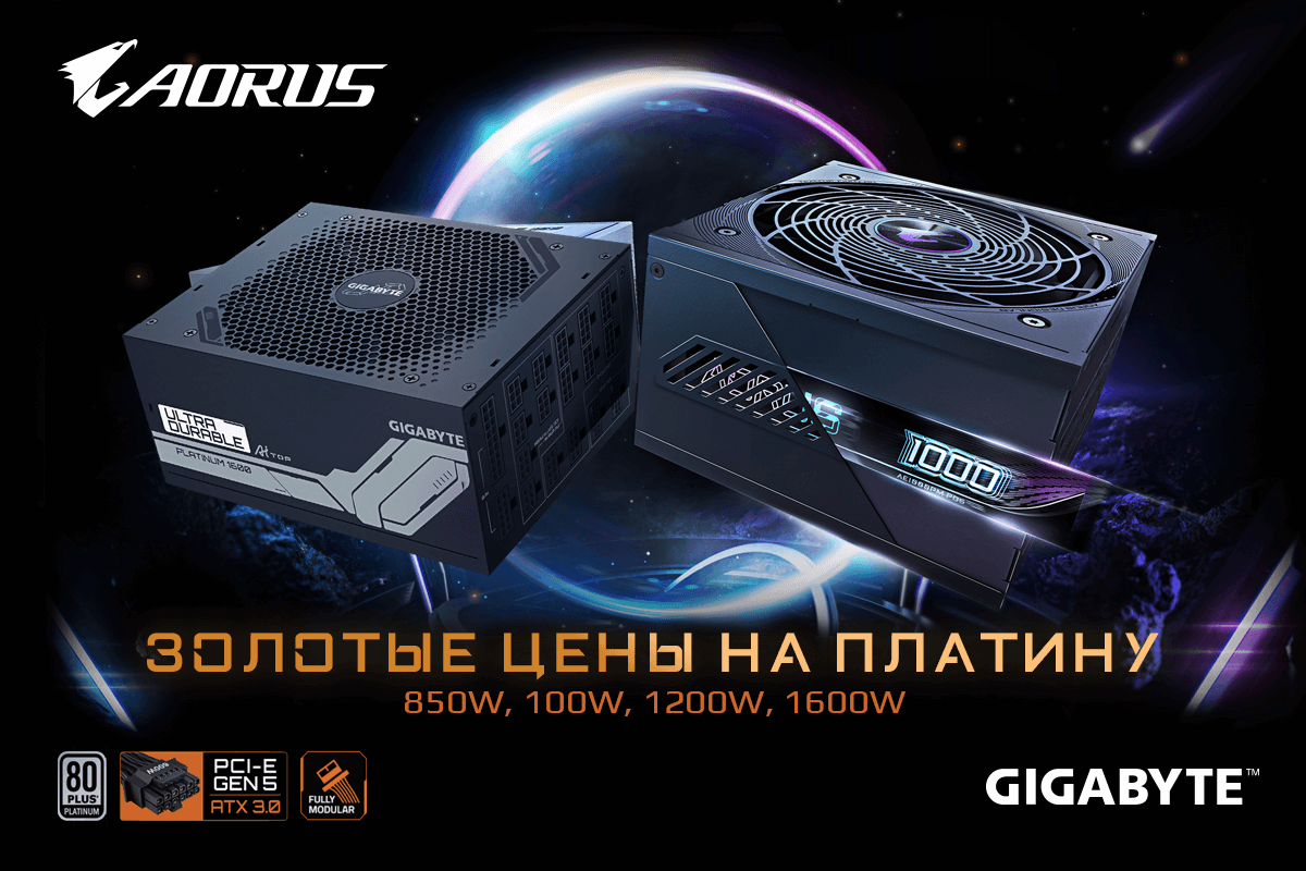 Золотые цены на платину GIGABYTE!
